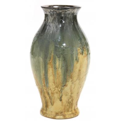 fulper-drip-glazed-baluster-vase