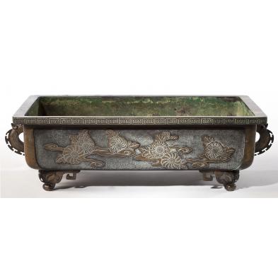 large-chinese-bronze-planter