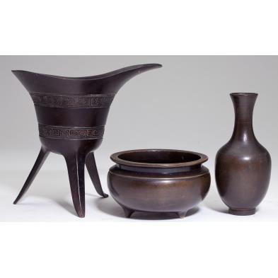 three-chinese-patinated-bronze-articles