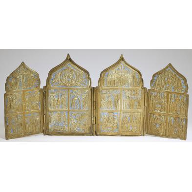 russian-brass-four-panel-traveling-icon