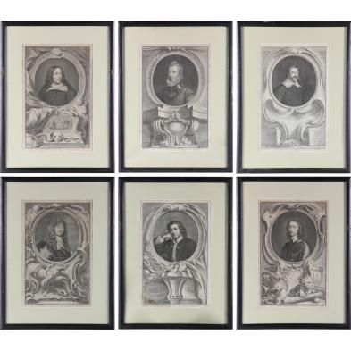 six-18th-century-jacobus-houbracken-portraits