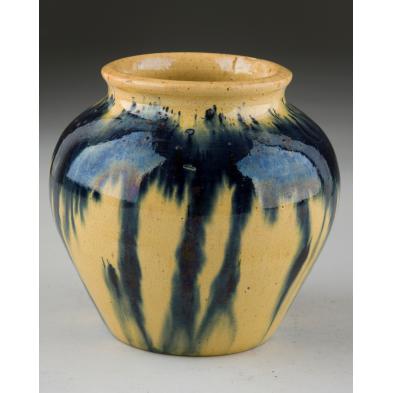 nc-pottery-att-c-r-auman-tapered-low-vase