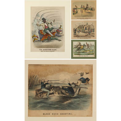 five-currier-ives-darktown-prints