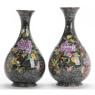 pair-of-ye-olde-foley-ware-mantel-vases