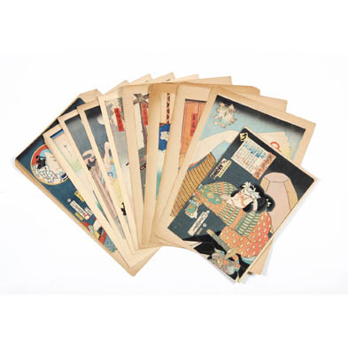ten-japanese-woodblock-prints-by-toyokune-iii