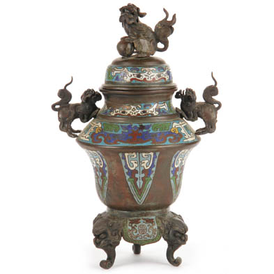 chinese-bronze-and-cloisonne-lidded-urn