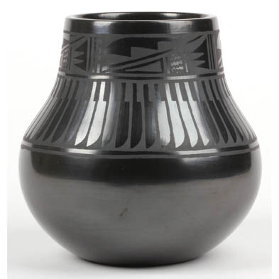 large-san-ildefonso-florence-m-blackware-jar