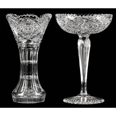 brilliant-period-cut-glass-compote-and-vase