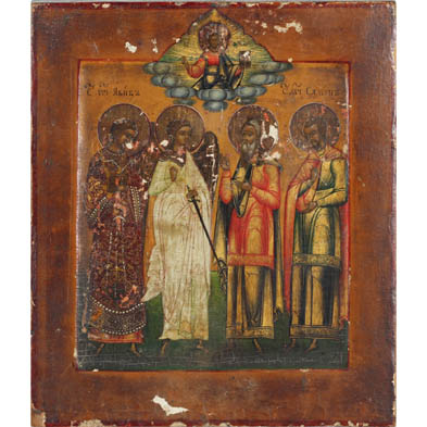 Russian Icon of Archangel Michael with Martyrs (Lot 138 - Estate ...