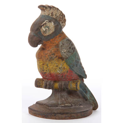 original-cast-iron-hubley-polly-parrot-doorstop