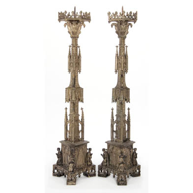 pair-of-large-gothic-revival-pricket-sticks