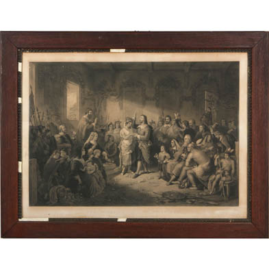 lithograph-the-marriage-of-pocahontas