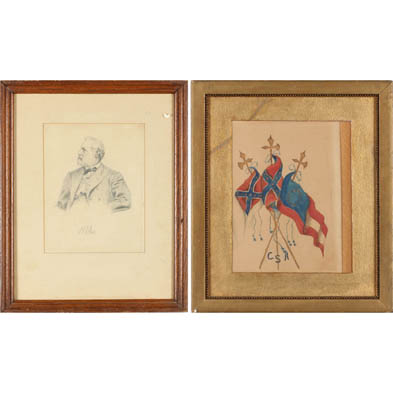two-confederate-patriotic-drawings