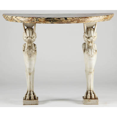 important-italian-carved-marble-console-table