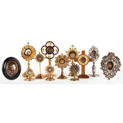 collection-of-twelve-christian-relic-displays