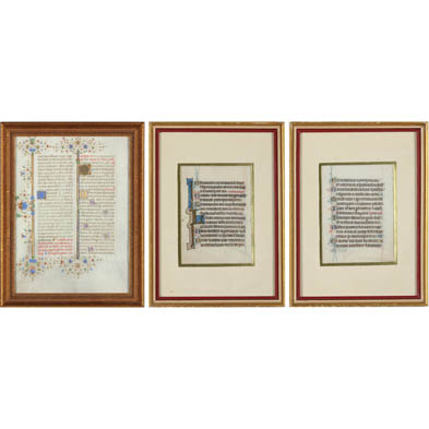 three-illuminated-manuscript-leaves