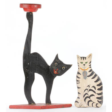 two-folk-art-cats