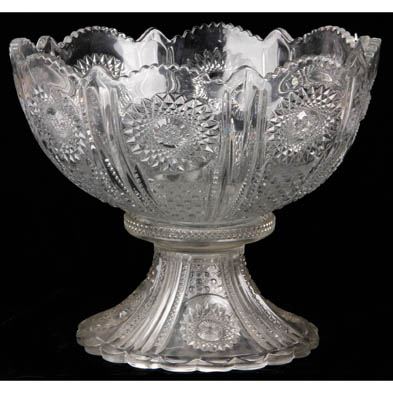 heisey-pressed-glass-punch-bowl-on-stand