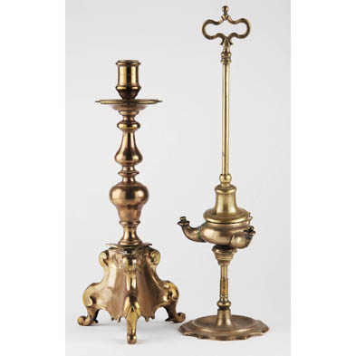 two-early-brass-lighting-elements