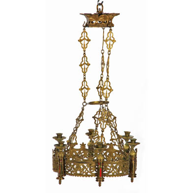 gilt-brass-altar-chandelier