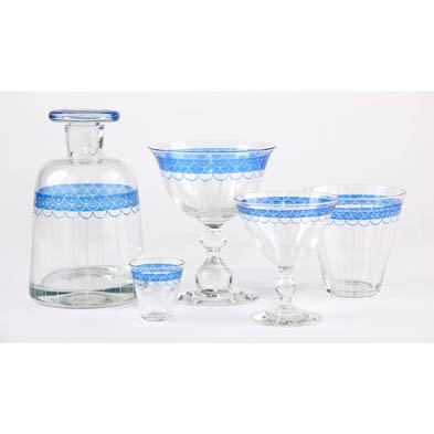 enameled-art-deco-glassware