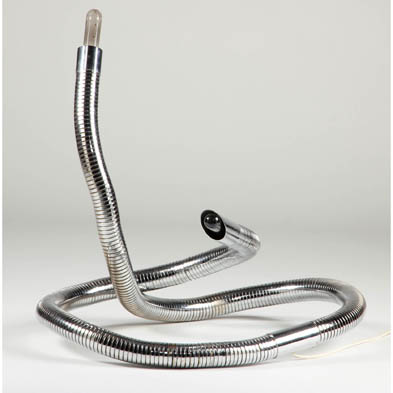 castigliani-chrome-snake-lamp