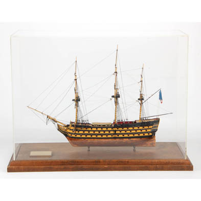 cased-scale-model-of-the-french-warship-l-orient