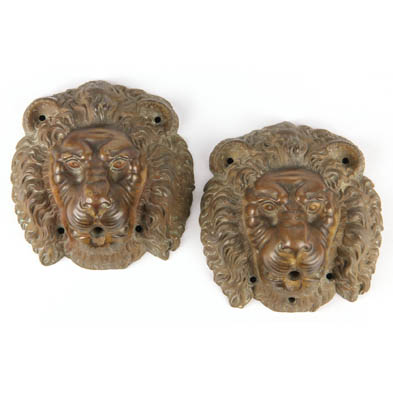 pair-of-bronze-lion-mask-fountain-mounts