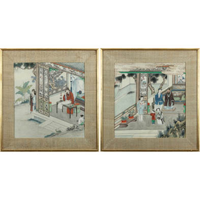 two-chinese-mixed-media-paintings-on-silk