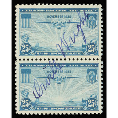 orville-wright-signed-pair-of-scott-c20-stamps