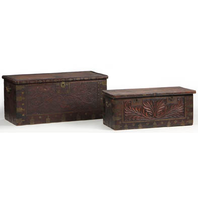 two-moroccan-mecca-carved-chests
