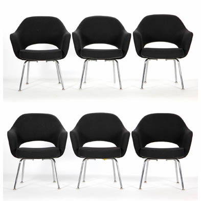 eero-saarinen-six-executive-arm-chairs