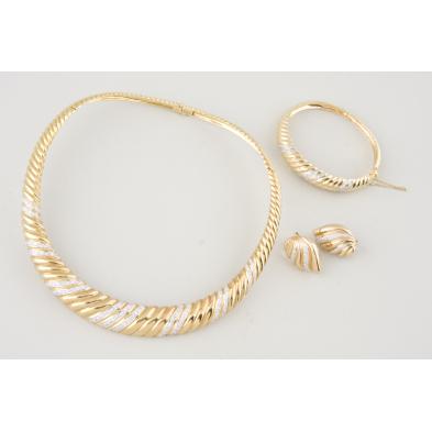 yellow-gold-and-pave-diamond-jewelry-set