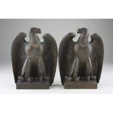 two-roman-bronze-works-eagle-bookends-by-hering