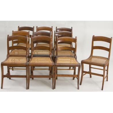 set-of-ten-walnut-country-side-chairs-19th-c