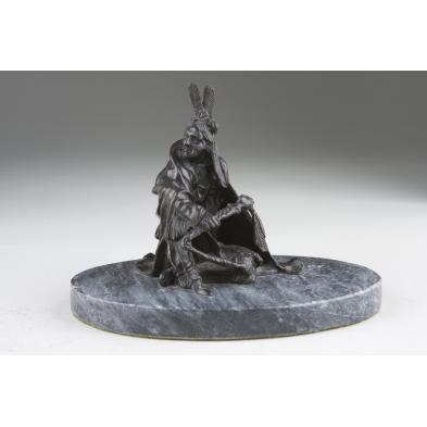 after-carl-kaubu-1865-1922-bronze-indian