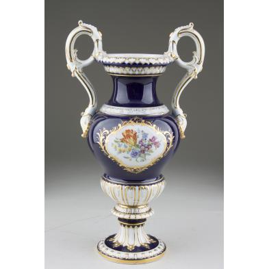 meissen-porcelain-cobalt-floral-urn-20th-c