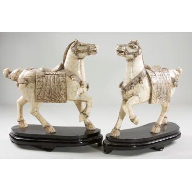 pair-of-asian-equestrian-statues