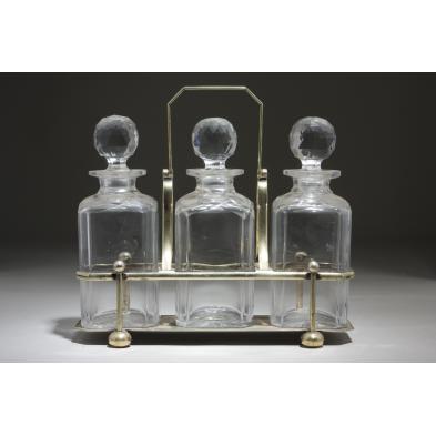 silverplated-tantalus-3-cut-crystal-decanters