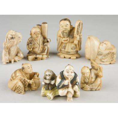 seven-carved-japanese-netsuke-19th-c