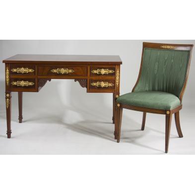 french-empire-revival-ormolu-mounted-desk-chair