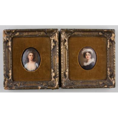 pair-of-continental-porcelain-portrait-plaques