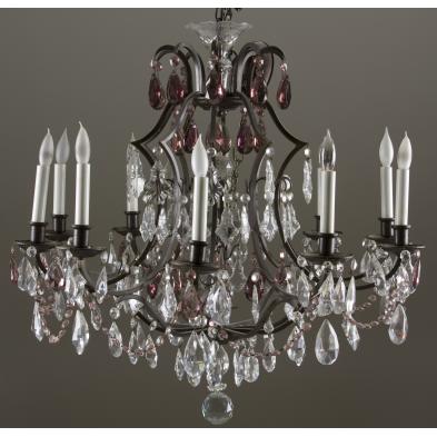 drop-prism-10-arm-chandelier-20th-c