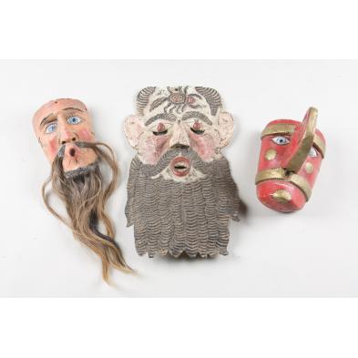 three-mexican-dance-masks