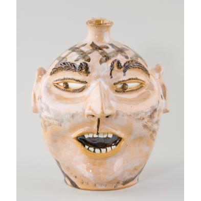 nc-folk-pottery-billy-ray-hussey-face-jug