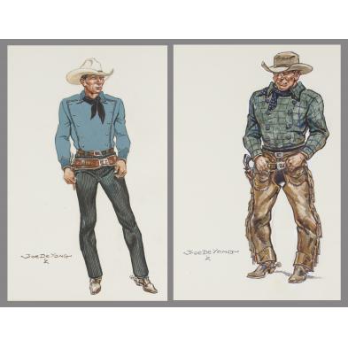 joe-de-yong-ca-mt-1894-1975-2-gunslingers