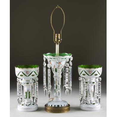 three-piece-bohemian-cased-glass-lustre-set