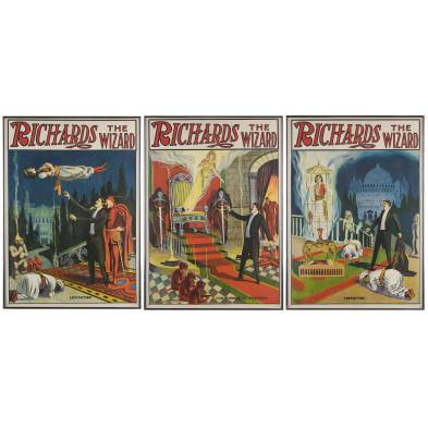 3-richards-the-wizard-posters-early-20th-c