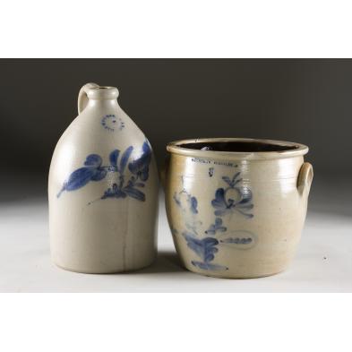2-pieces-of-n-clark-athens-ny-stoneware