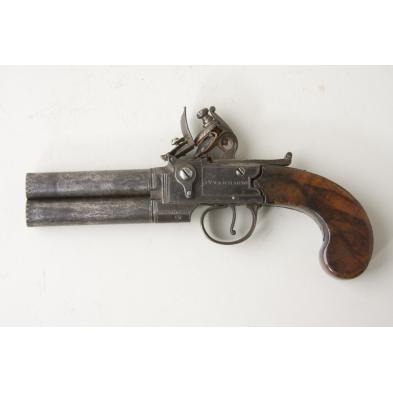 english-flintlock-over-under-double-barrel-pistol